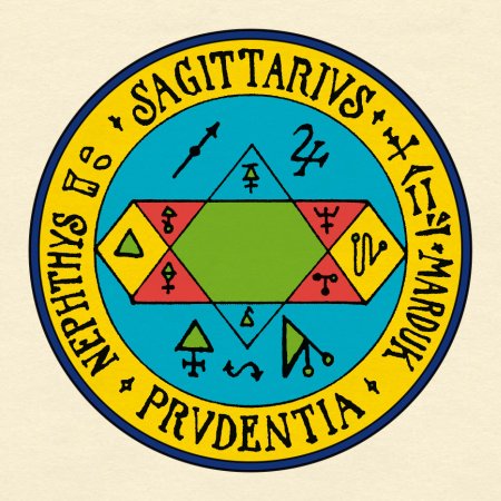 PENTACOLI MAGICI IN PERGAMENA - PENTACOLO ASTROLOGICO SAGITTARIUS